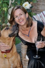 Beverley Eikli and her Rhodesian Ridgeback, Homer