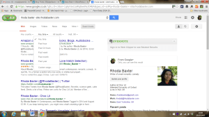 Screen shot of a Google search